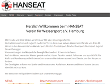 Tablet Screenshot of hanseat-hamburg.de